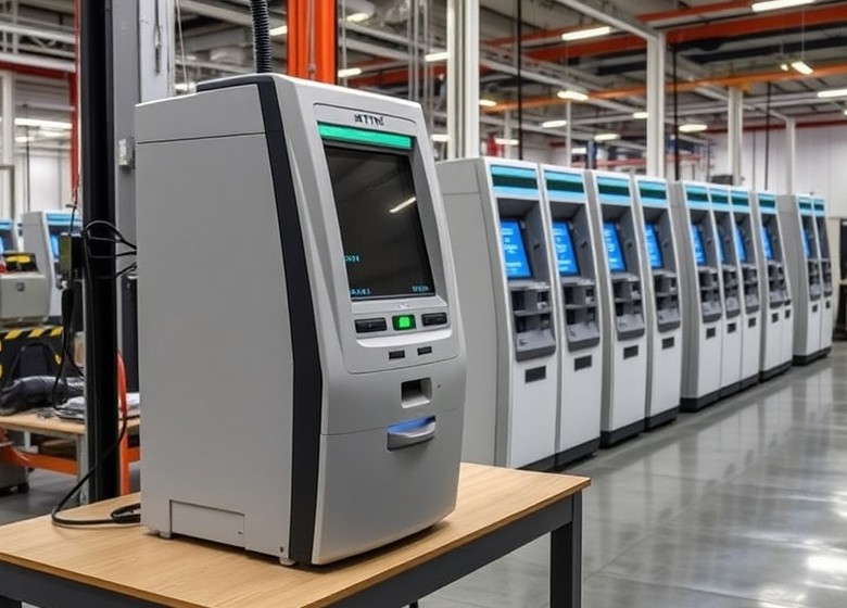 Módulo dispensador de un cajero automático en banco de pruebas